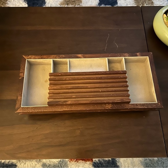 Fossil Wooden Valet Organizer with Compartments - Picture 5 of 7